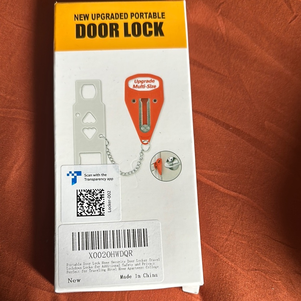 Acemi Red Portable Door Lock